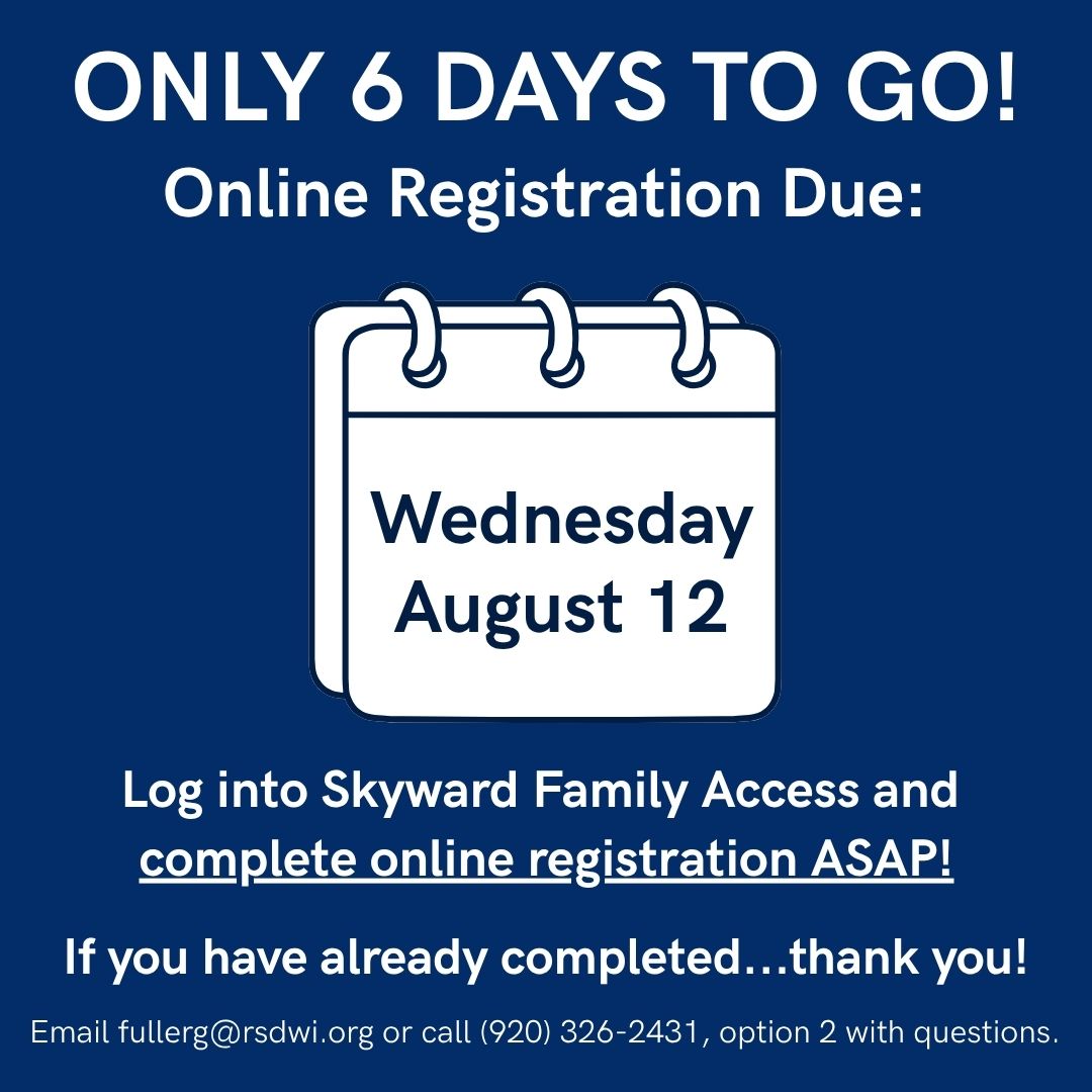 Online Registration Reminder