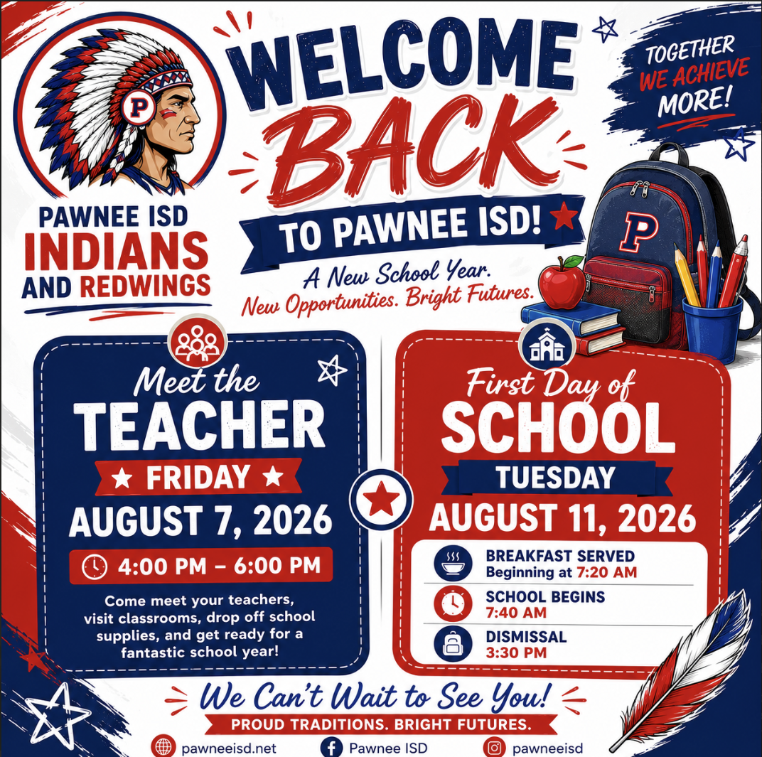 Welcome Back to Pawnee ISD!!