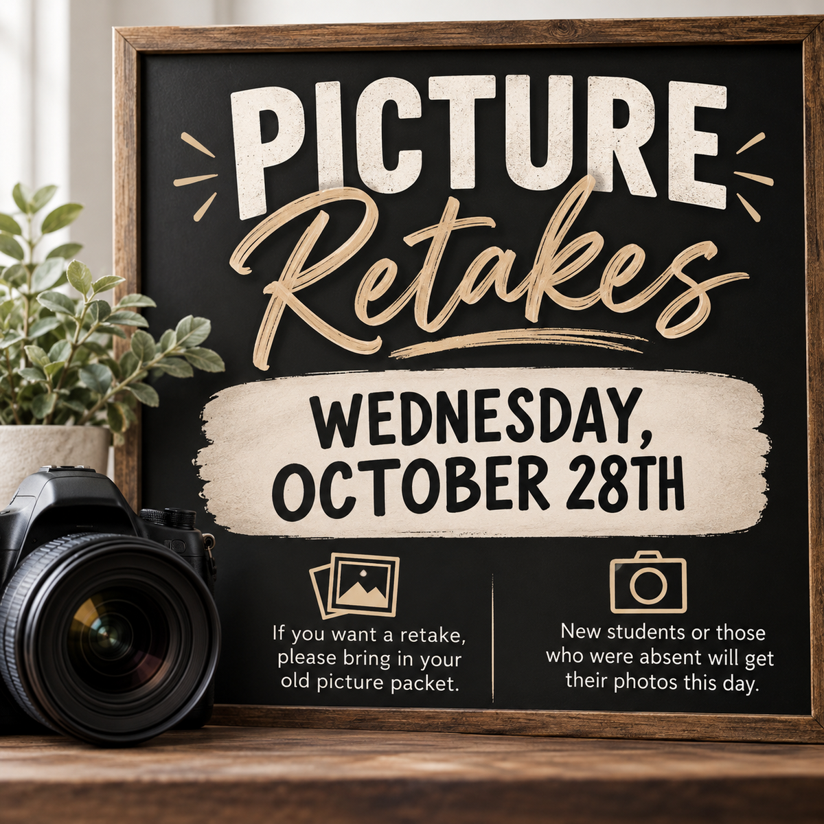 PICTURE RETAKES 10/28