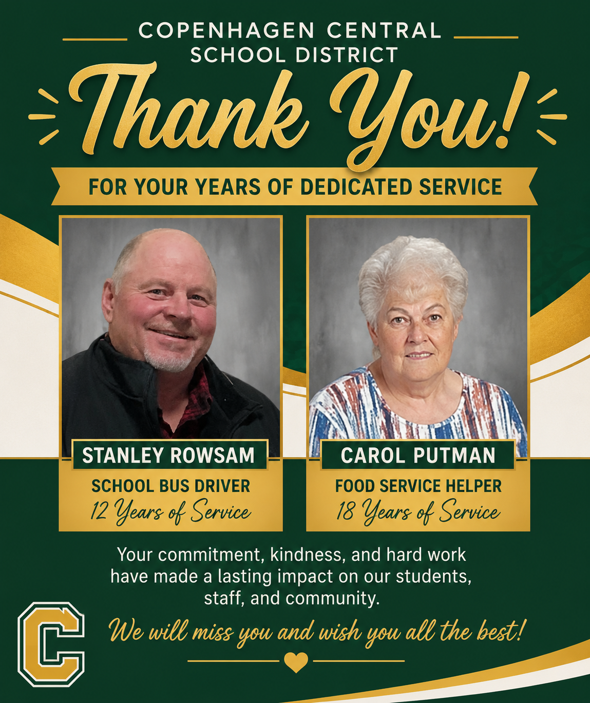 Celebrating Our Retirees