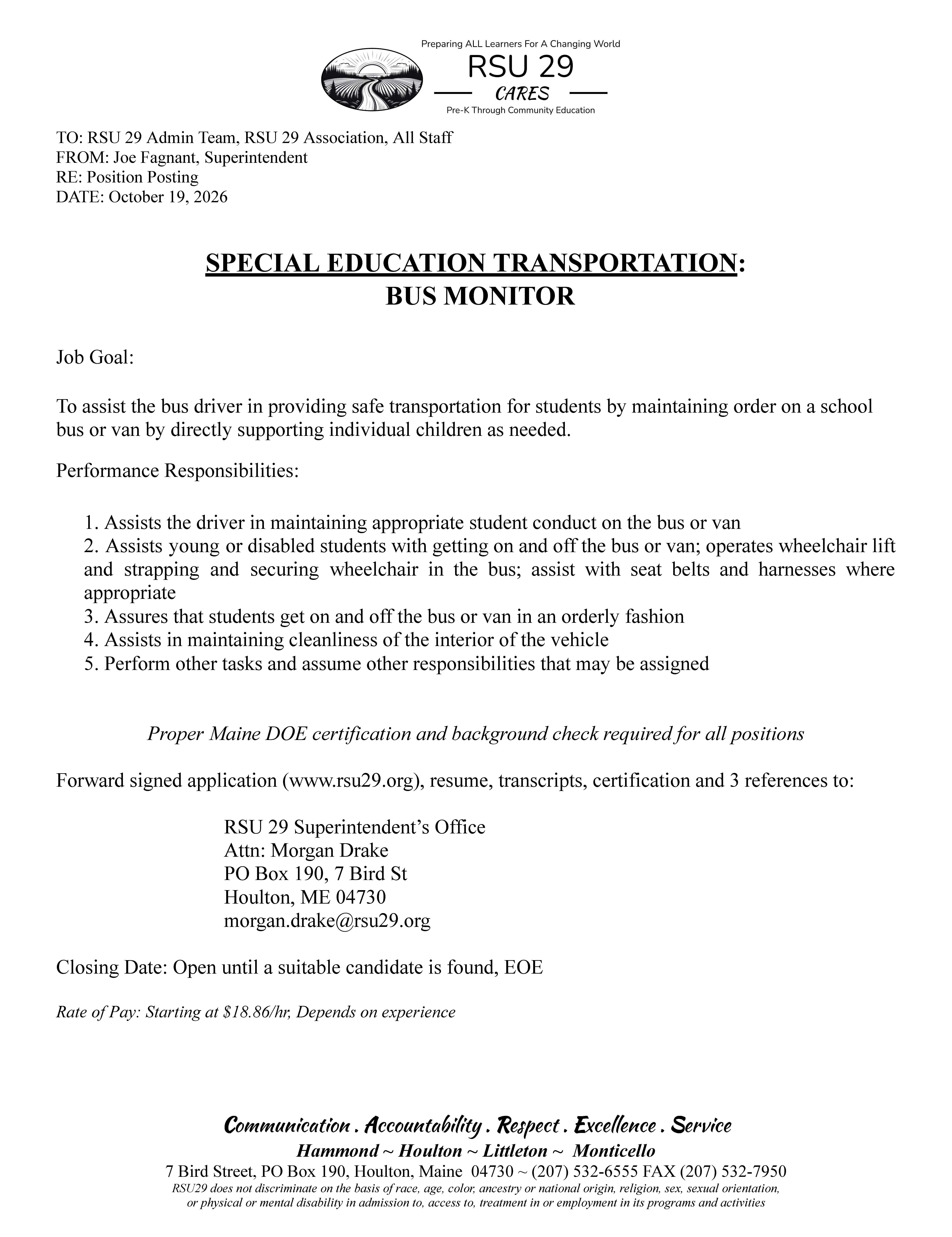 Position Postings