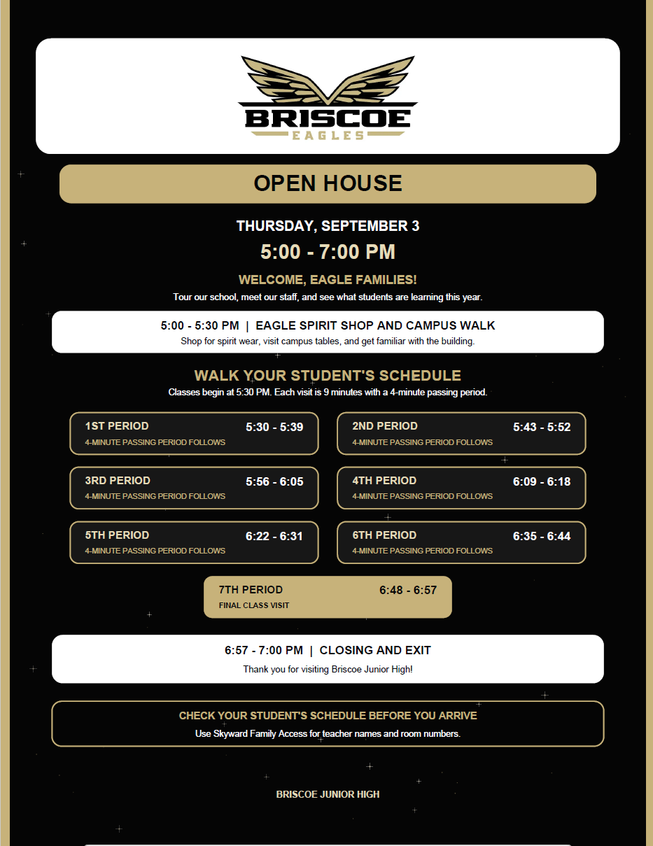 Briscoe Open House!