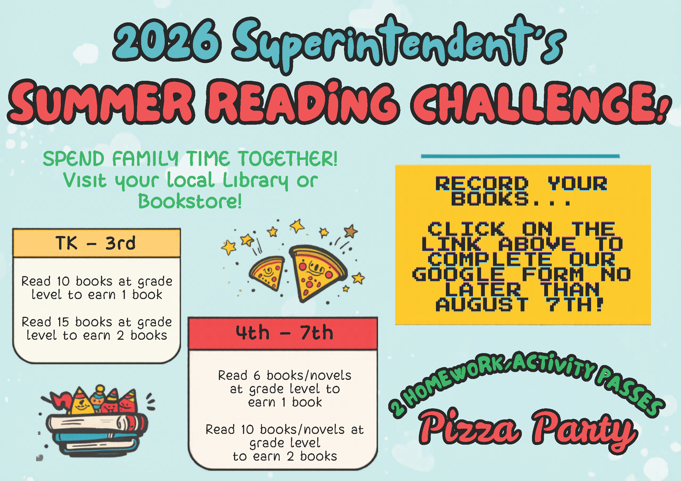 Superintendent's Summer Reading Challenge