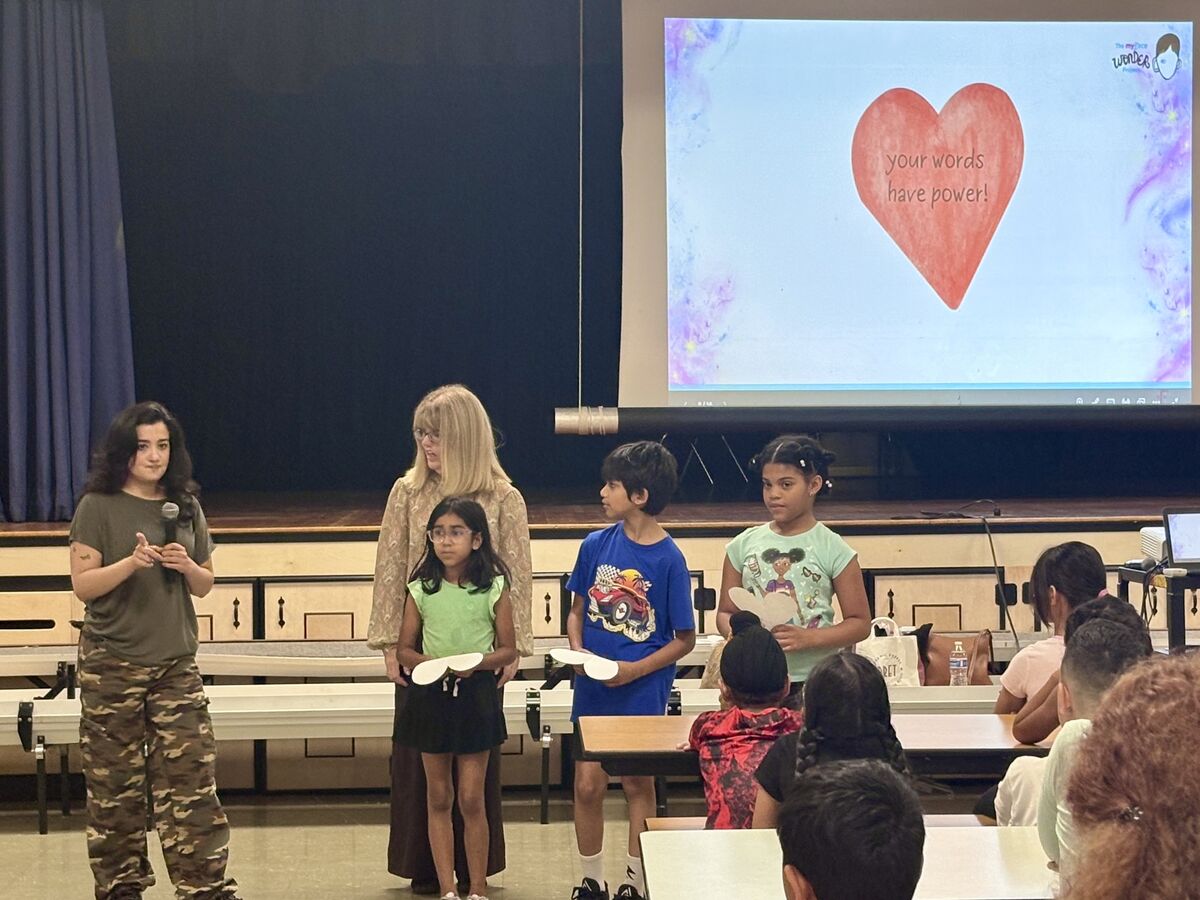 Eisenhower 3rd-graders learn kindness through discussions of "Wonder"