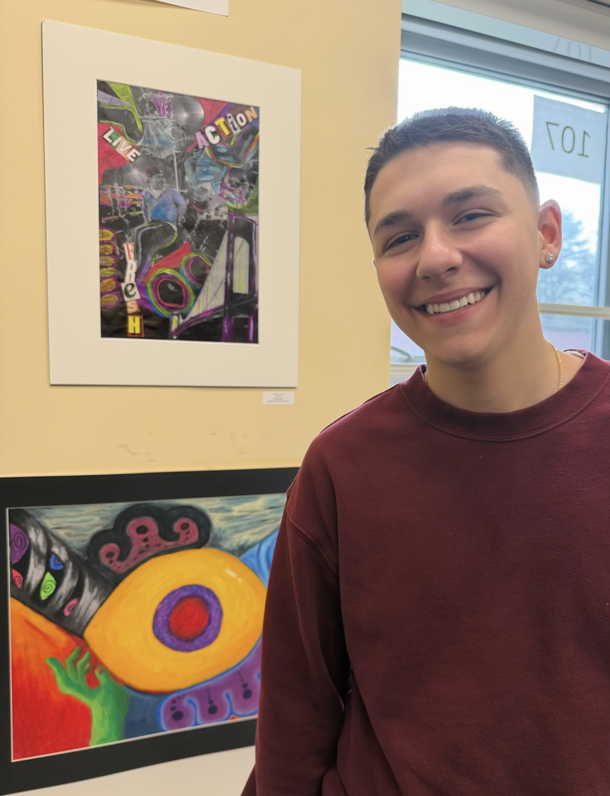 Andrew Laux Showcases Artwork at East End High School Pop-Up Exhibition