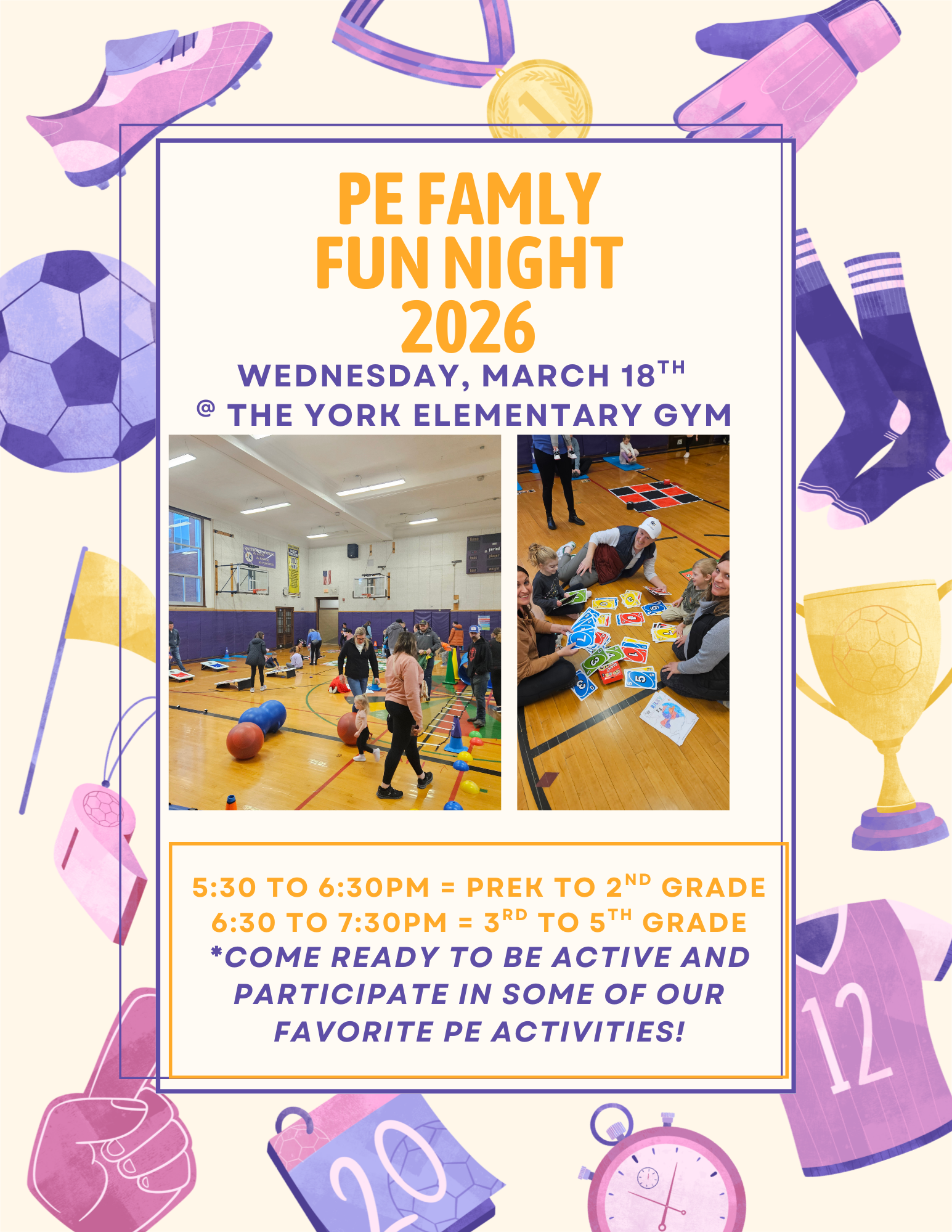PE Family Night March 18 2026