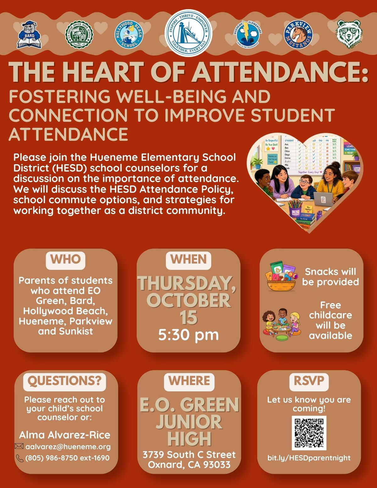 October 15 - The Heart of Attendance: Fostering Well-Being & Connection