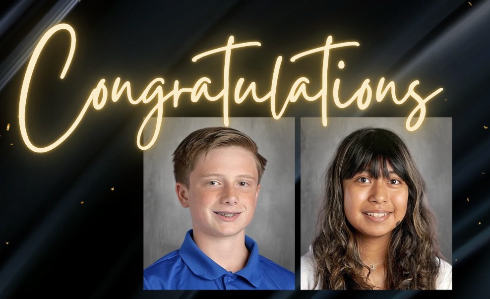 Announcing our Valedictorian and out Salutatorian. 
