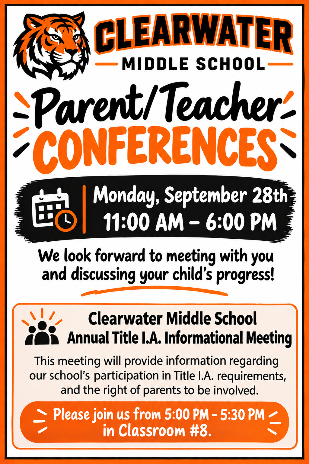 Parent/Teacher Conferences! 